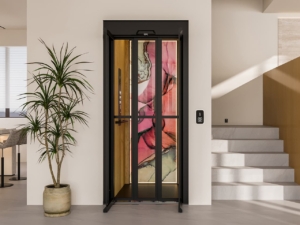 Three Panel Cabin Door Scene Pink